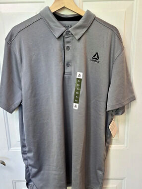 Reebok Men's Performance Polo Shirt Gray XL